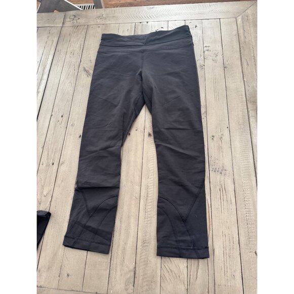 Lululemon Run Inspire Crop Leggings Luxtreme Black Size 4 - Picture 4 of 6